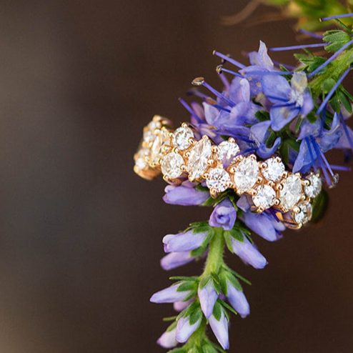 14ky diamond wedding band