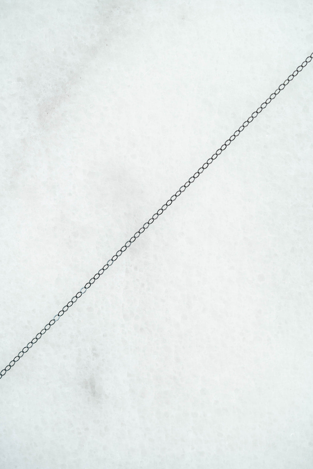 Dainty Cable Chain - Black (Oxidized) Sterling Silver