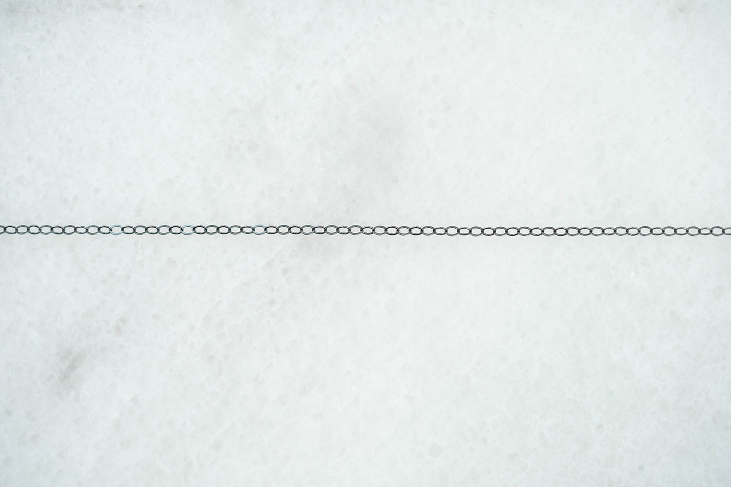 Dainty Cable Chain - Black (Oxidized) Sterling Silver