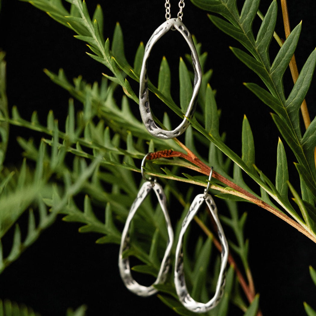 Organic Oval Earrings
