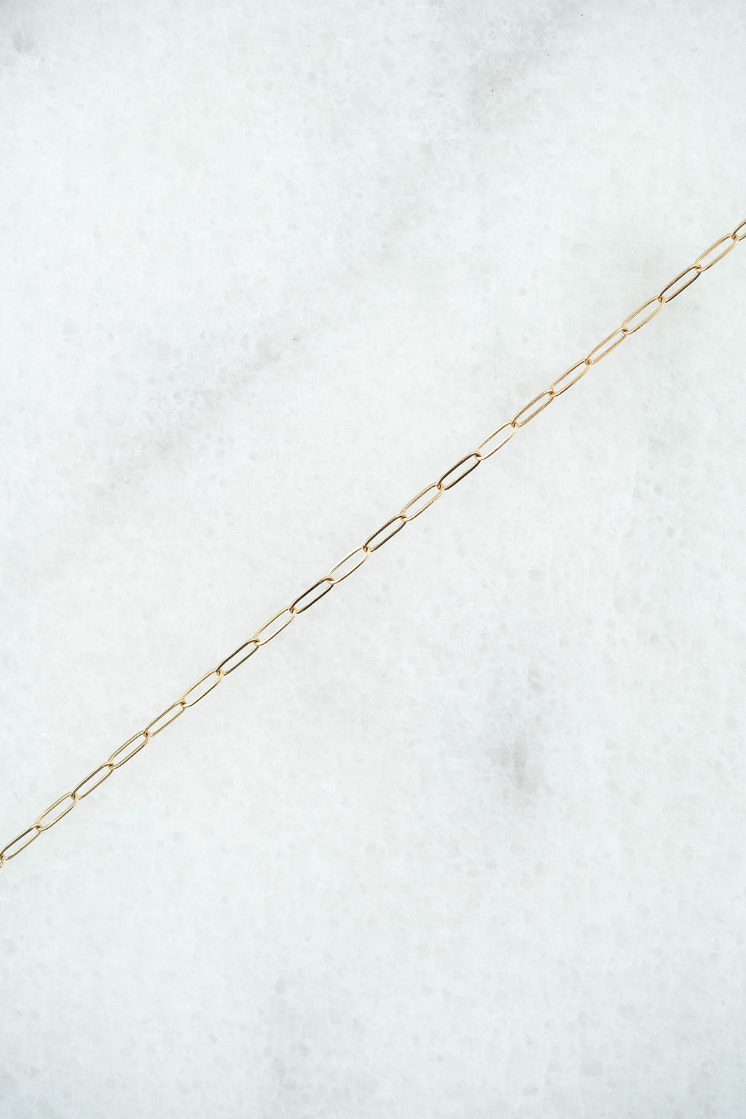 Dainty Paperclip Chain - 14K Yellow Gold