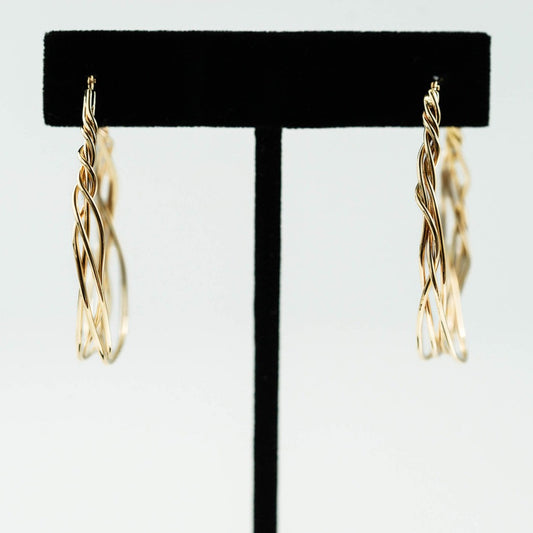 Twisted Wire Hoops