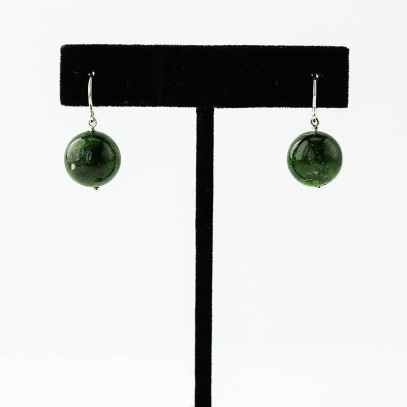 Chrome Diopside Earrings