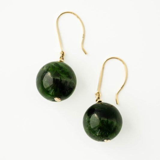 Chrome Diopside Earrings