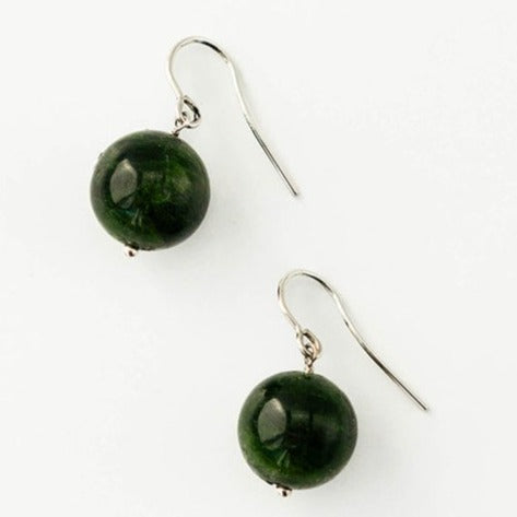 Chrome Diopside Earrings