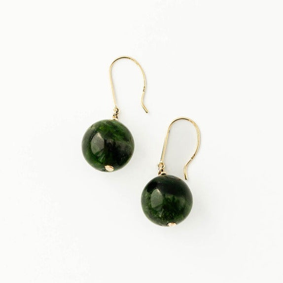 Chrome Diopside Earrings