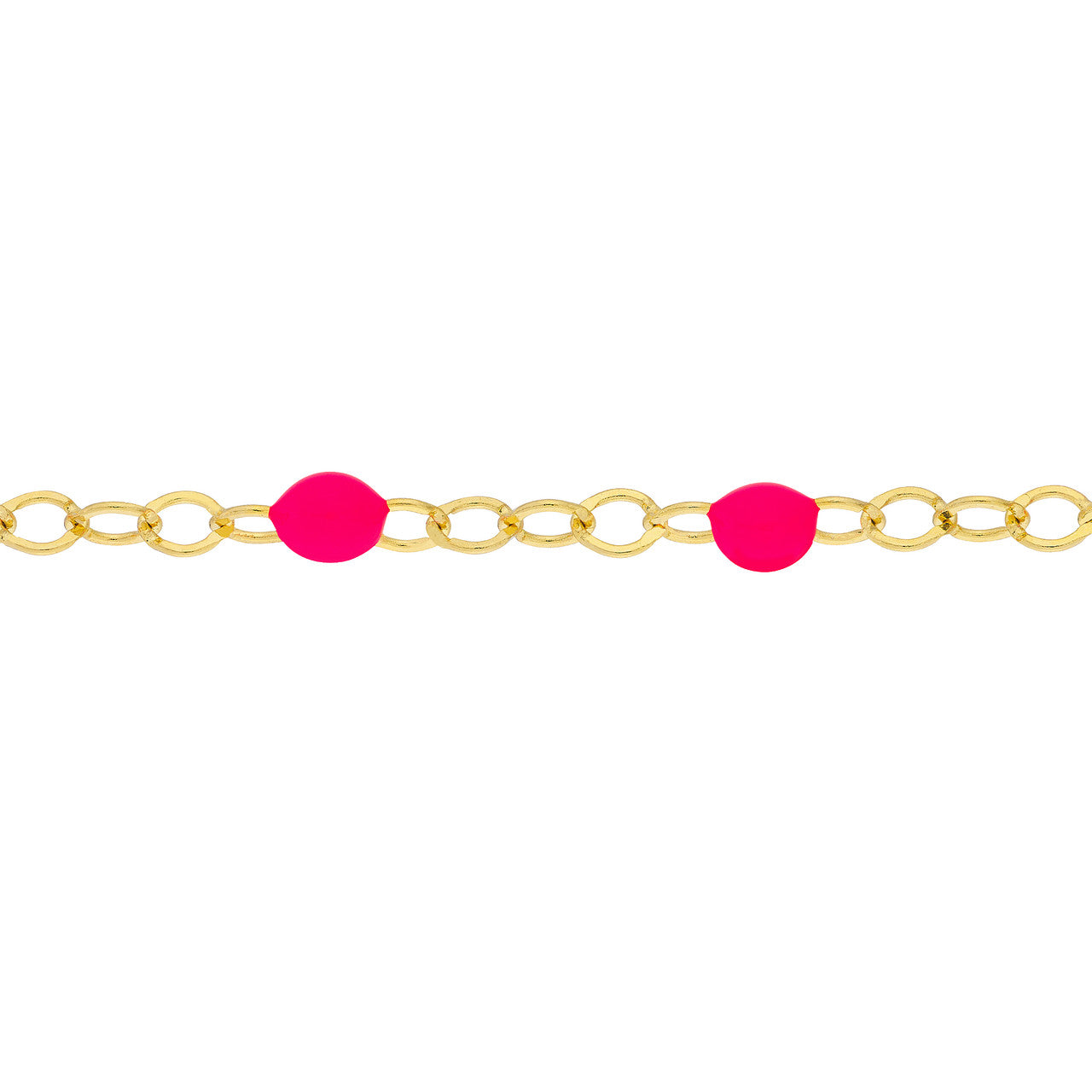 Enamel Bead Chain Anklet